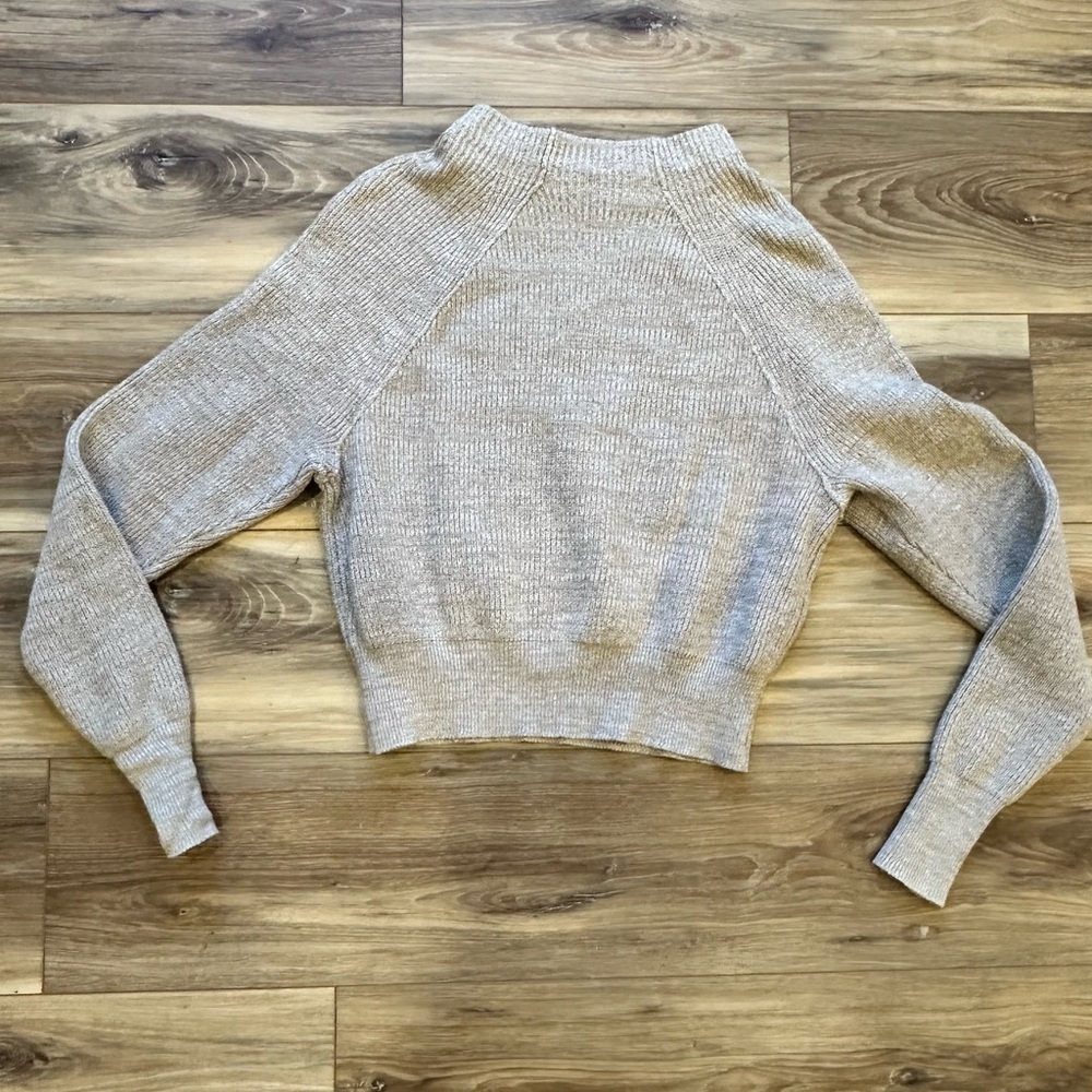 Free People Too Good Pullover Neutral Beige Extra Small Crewneck Pullover - Picture 8 of 10